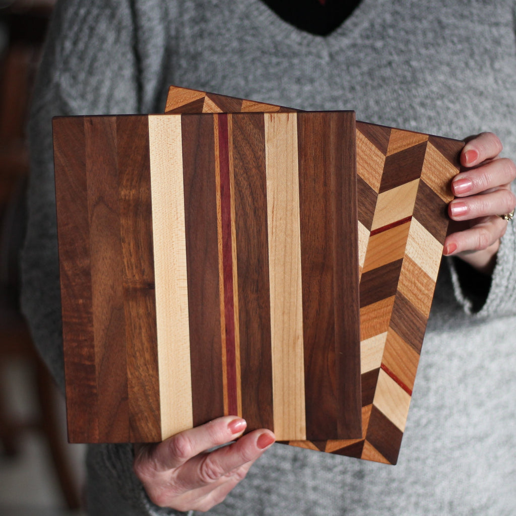 Dessous de plat en bois rayé