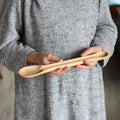 Cuillère de dégustation courte en bois faite à la main