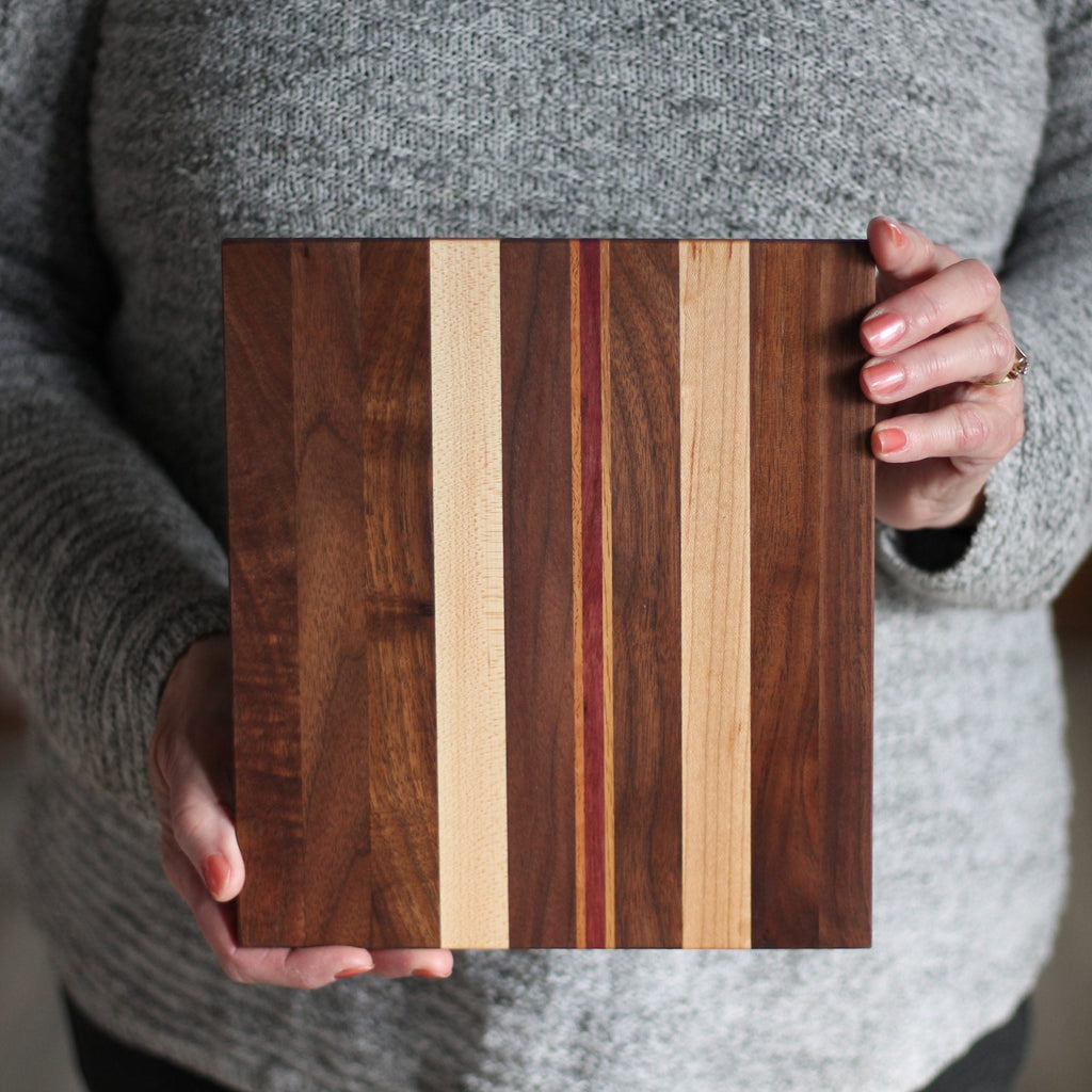 Dessous de plat en bois rayé