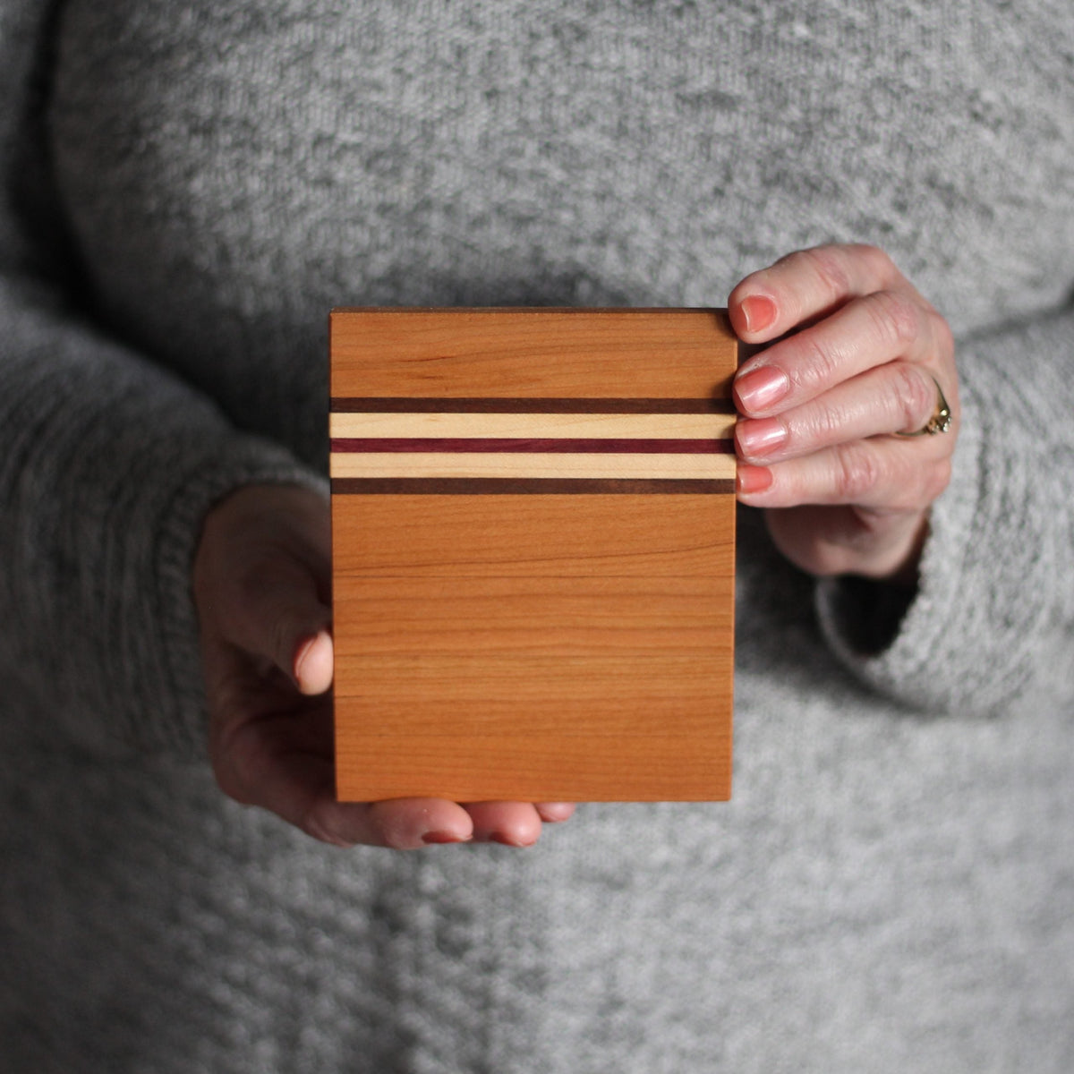 Dessous de plat en bois rayé