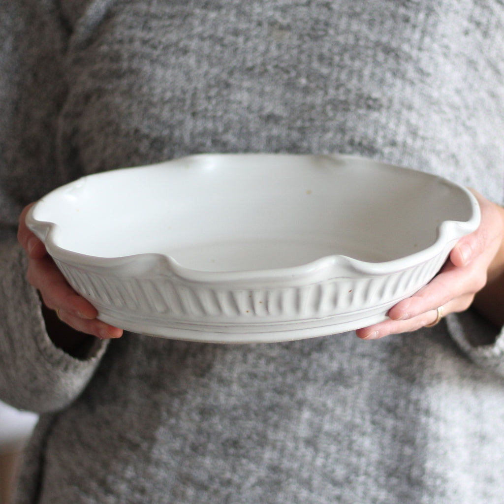 Plat à tarte grand format fait main