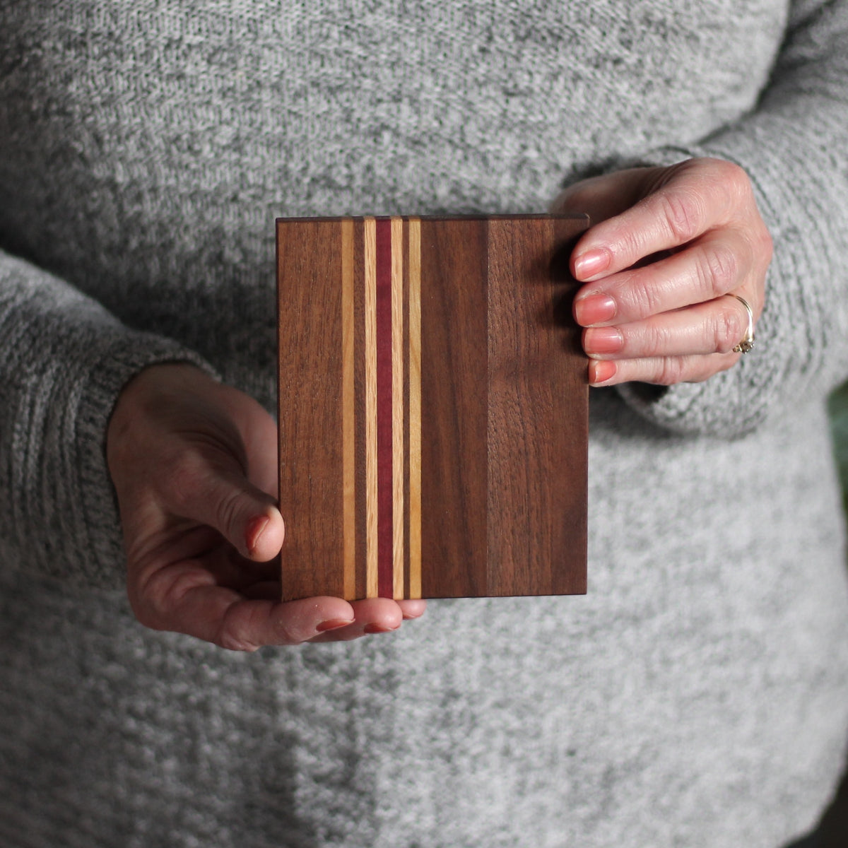Dessous de plat en bois rayé