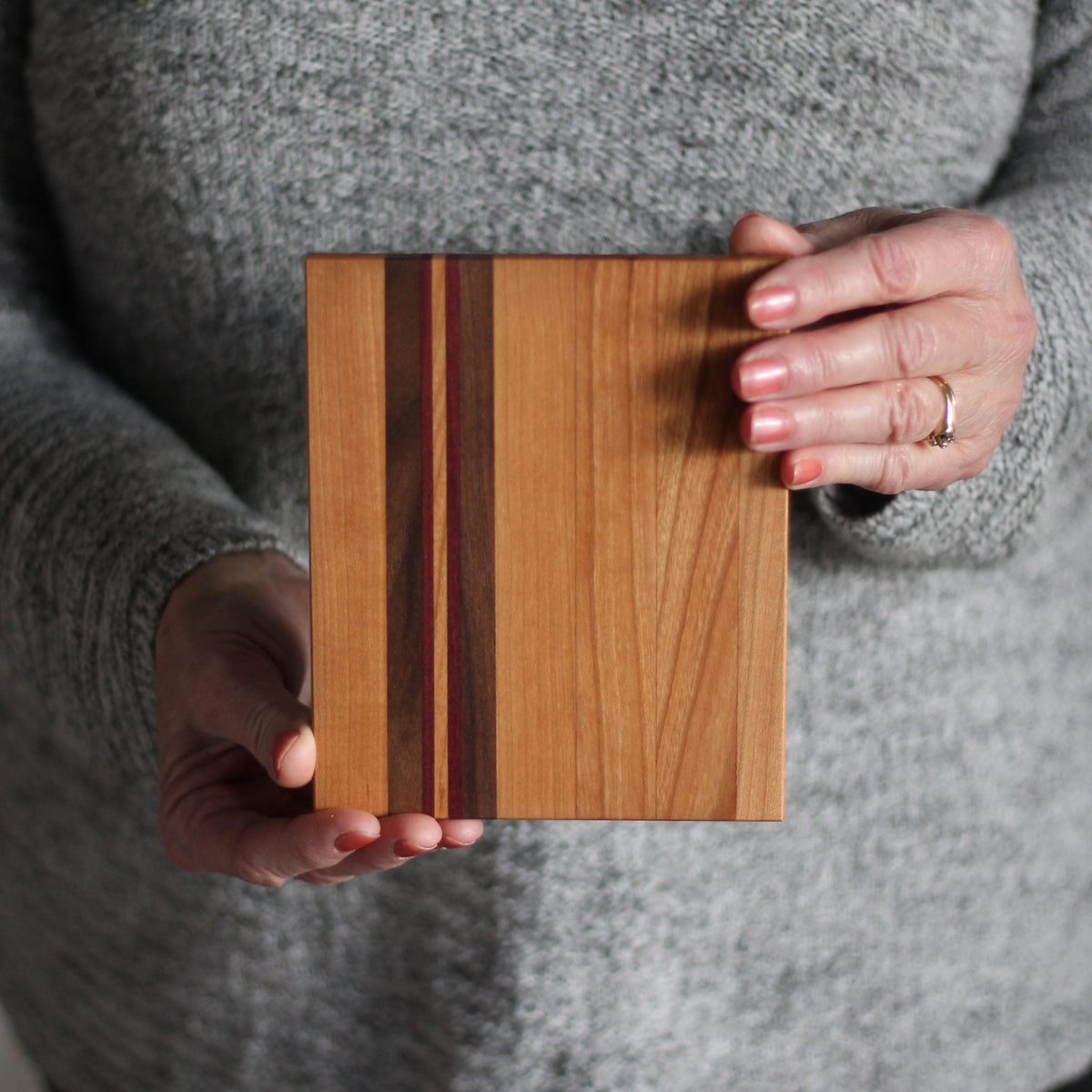 Dessous de plat en bois rayé