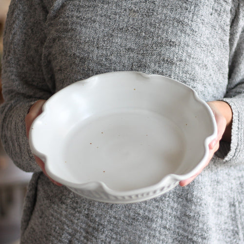 Plat à tarte grand format fait main