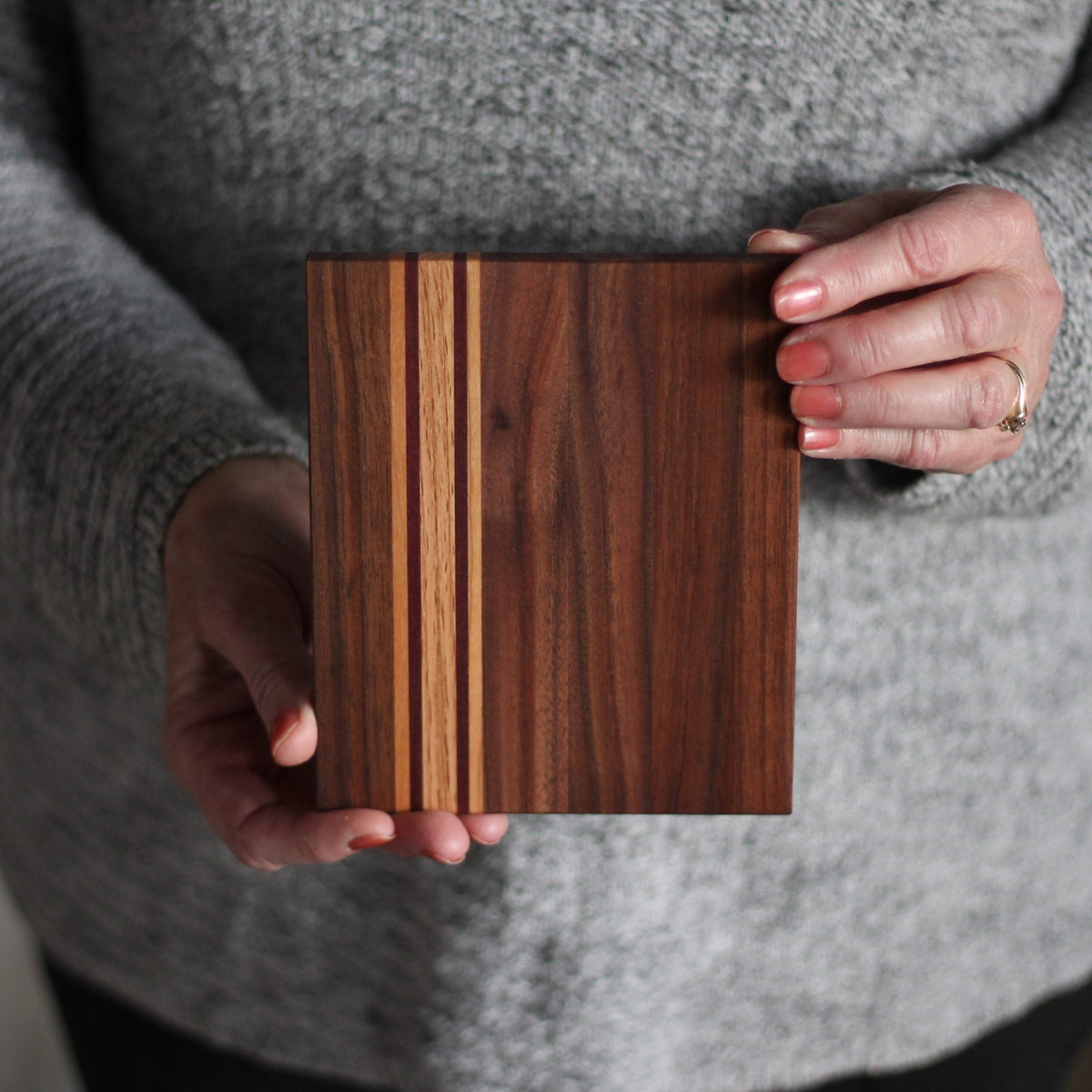 Dessous de plat en bois rayé