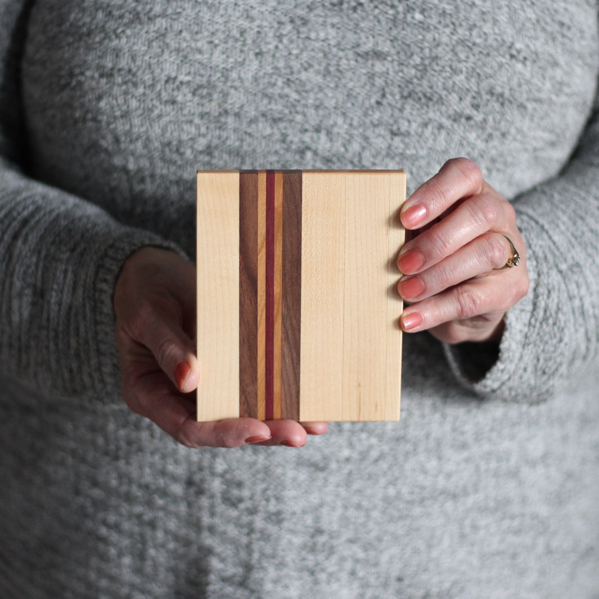 Dessous de plat en bois rayé