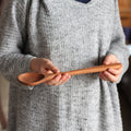 Cuillère Ronde en Bois Faite Main