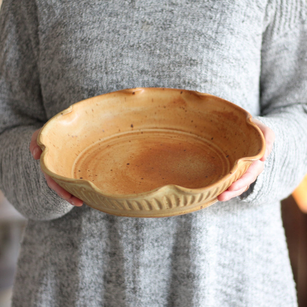 Plat à tarte grand format fait main