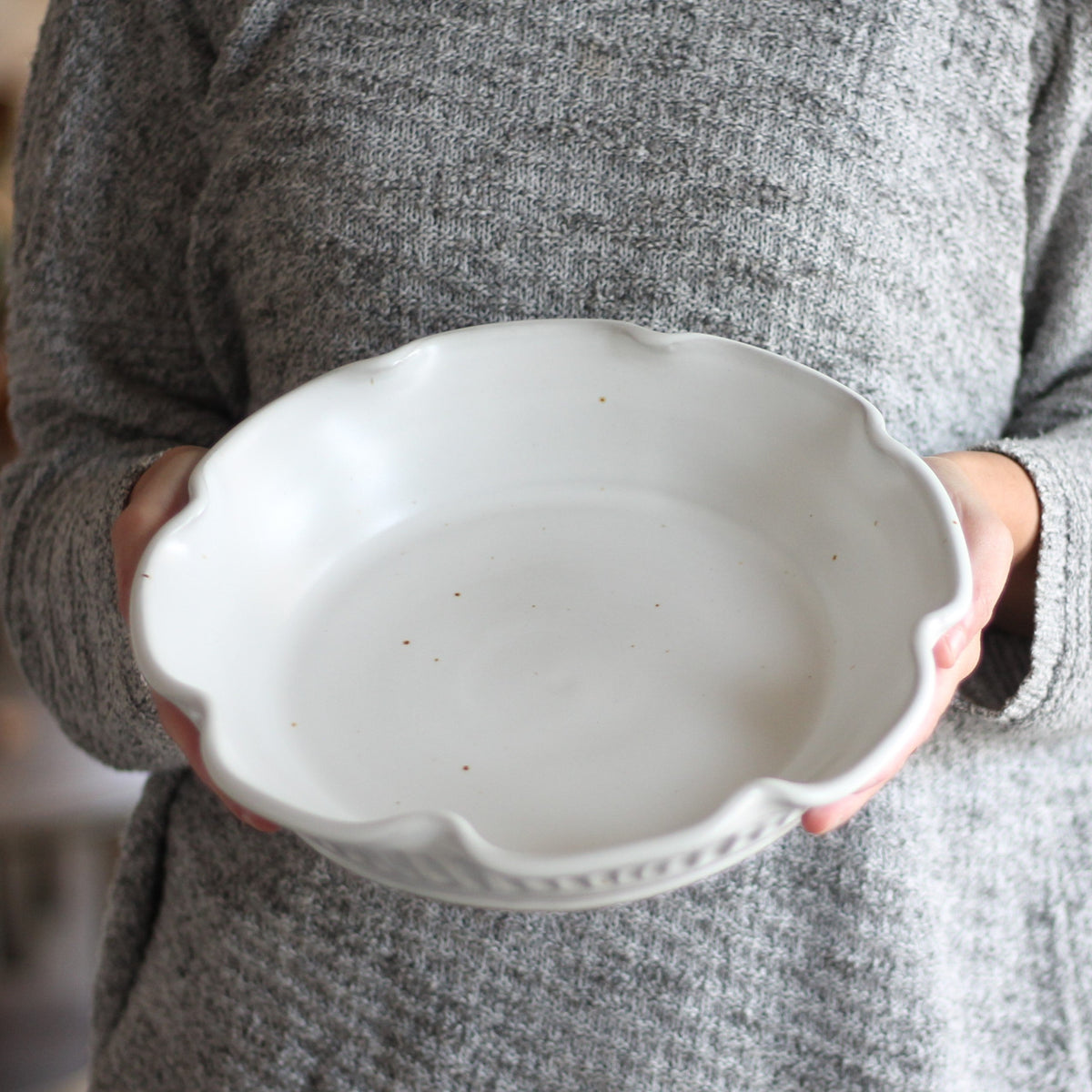 Plat à tarte grand format fait main
